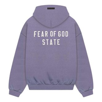 Fear of God HOMECOMING Heavy Fleece Full zip Hoodie Lavender 192BT246247F
