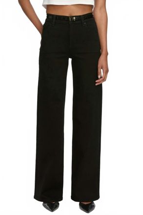 Frame Denim Le Slim Palazzo Pants In Black