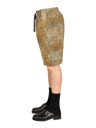 Needles Drawstring Bermuda Shorts - Green