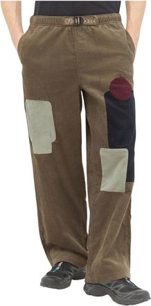 Brain Dead Patchwork Cord Climber Broek - Heren - Straight fit broeken - Groen - W28 - Katoen - Broeken