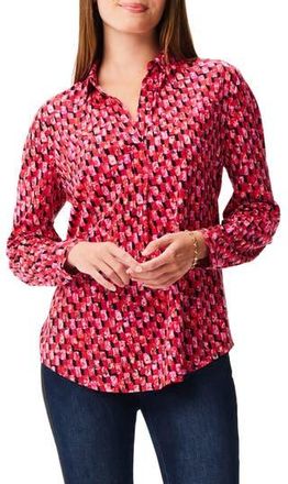 Nic+Zoe Festive Mix Top in Red Multi at Nordstrom Rack, Size X-Small