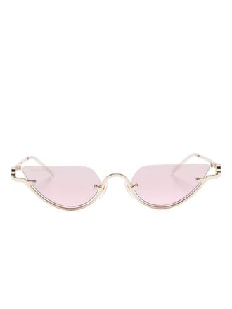 Gucci GG1603S cat-eye frame sunglasses - women - Metal - 53 - Pink