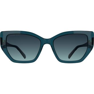 Kendra Scott Dira 56mm Butterfly Sunglasses in Petrol at Nordstrom