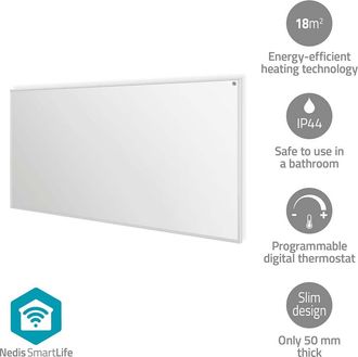 Nedis Panel Calefactor Infrarrojo Smartlife 700 W Blanco