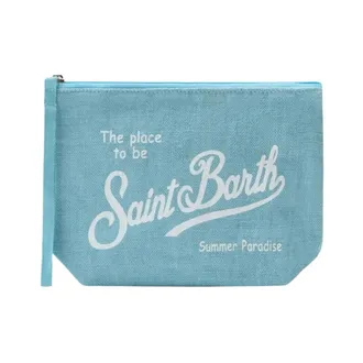 MC2 Saint Barth Heren, Tassen, Blauw, Maat: ONE Size Linnen