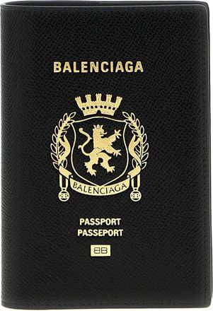 Balenciaga Paspoorthouder - Heren - Portefeuilles - Zwart - ONE Size - Leer - Accessoires