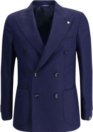Gi Capri Double-Breasted Jacket in Virgin Mens Wool