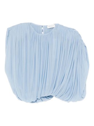 Magda Butrym pleated blouse - Blue