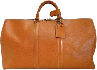 Louis Vuitton Pre-owned Weekend Bags, female, Brown, Size: ONE SIZE Pre-owned Travel Duffel Bag