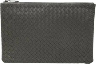 Bottega Veneta Borsa a mano in pelle intrecciata Pre-owned - - Pre-owned - Donna - Grigio - ONE SIZE