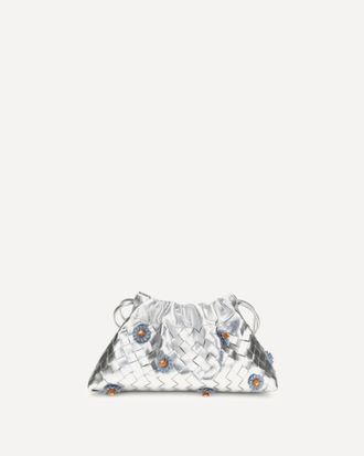 Bottega Veneta Dustbag Clutch Bag with floral appliqu&eacute;s Female UNI