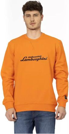 Automobili Lamborghini Crewneck Sweatshirt - Heren - Sweatshirts - Oranje - L - Katoen - Hoodies & sweatvesten