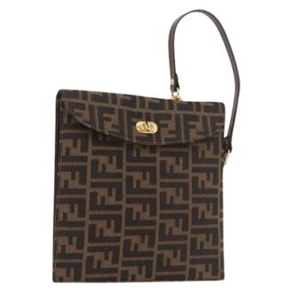 Fendi Pre-owned Vintage Zucca Canvas Hand Bag - Dames - Vintage Handtas - Bruin - ONE Size - Vintage