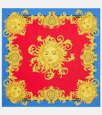 Versace Pa&ntilde;uelo de sarga de seda estampado
