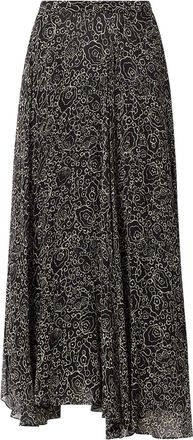 Isabel Marant Gonna midi Lucia a fiori - Nero
