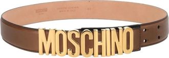 Moschino Belts - Dames - Riemen - Bruin - 75 CM - Accessoires