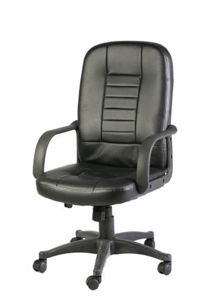 Serena Serena - Silla De Oficina Shepparton, Silla Ejecutiva Con Reposabrazos, Silla De Oficina Ergon&oacute;mica, Negro, Cm 56x59h104/114