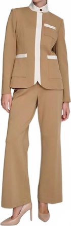 Tommy Hilfiger Colorblocked Patch-Pocket Jacket In Brown/tan