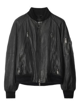Burberry Leren jack - Zwart