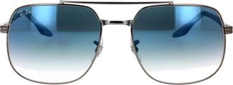 Ray-Ban Vierkante Metalen Zonnebril Rb 3699 Stijl - unisex - Zonnebrillen - Zwart - 56 MM - Accessoires