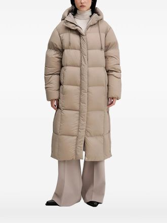 HUGO BOSS Fini hooded puffer coat - Neutrals