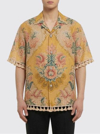 Valentino Camicia Valentino in lino con motivo etnico