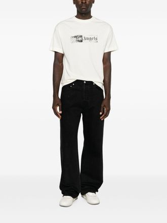 Palm Angels Logo-Print T-Shirt - White