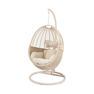 Koketto Home Sill&oacute;n colgante de exterior en rattan beige