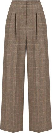 Pantaloni Torino Pantalones Anchos - Trousers - Mujer - Marr&oacute;n - XS