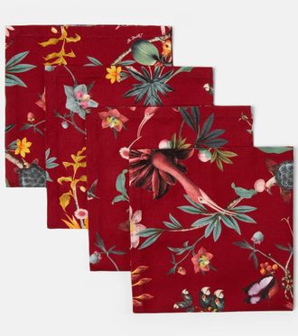 La DoubleJ Set di 4 tovaglioli Fantastic Creatures in cotone