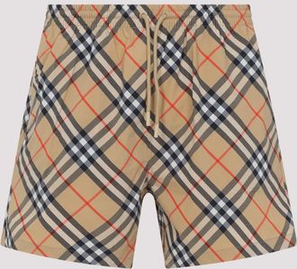 Burberry Sand Check Swim Shorts
