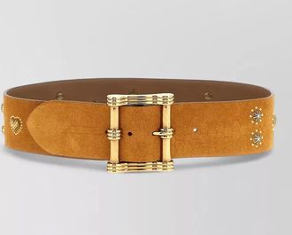 Etro suede studded belt