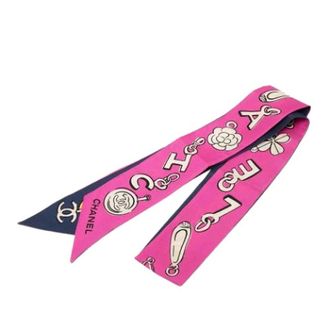 Chanel Pre-owned Scarves, female, Multicolor, Size: ONE SIZE Pre-owned Silk Scarf