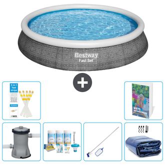 Bestway Piscina Bestway Fast Set Redonda - 396x84 Cm - 7-piezas S267