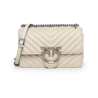 Pinko Cross Body Tassen - Dames - Schoudertassen - Wit - ONE Size - Leer - Tassen