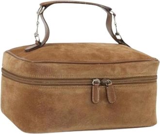 Gucci Pre-owned Mini Bags, female, Brown, Size: ONE SIZE Pre-owned Cosmetic Pouch