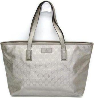 Gucci Pre-owned Tote Bags, female, Gray, Size: ONE SIZE Pre-owned Vintage Tote Bag