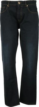 Versace Slim-fit Jeans - Heren - Slim Fit Jeans - Blauw - W32 - Katoen - Jeans