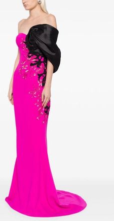 Saiid Kobeisy Crepe Straight Fit Dress