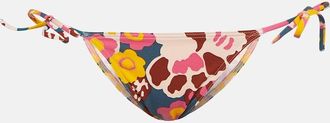Eres Kaki printed bikini bottoms