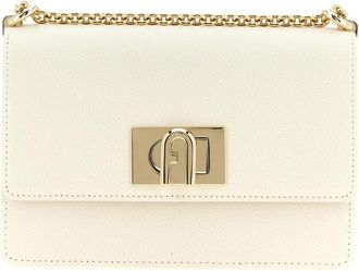 Furla 1927 Mini Schoudertas - Dames - Schoudertassen - Wit - ONE Size - Leer - Tassen