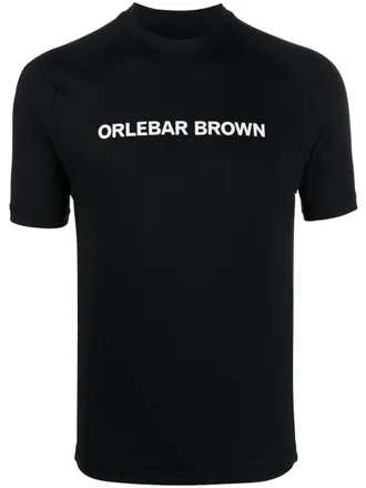Orlebar Brown T-shirt met logoprint - Zwart