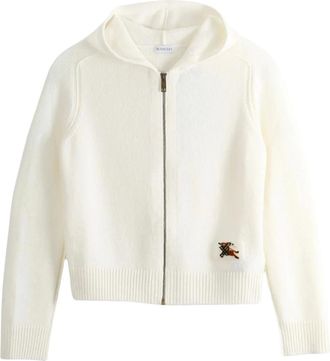 Burberry Truien & Vesten, Dames, Wit, S, Wol, Cardigan