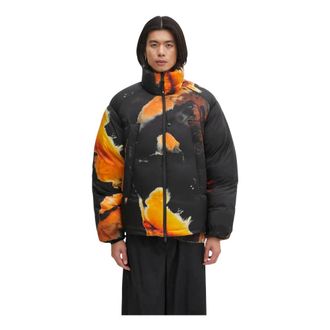 Yohji Yamamoto AOP Puffer Jacket - Heren - Jassen - Veelkleurig - Maat: XL Nylon