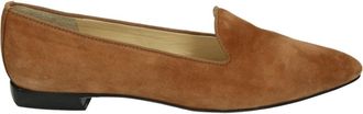 Brunate Elegante Cognac Leren Pumps - Dames - Loafers - Bruin - 40 EU - Leer - Schoenen