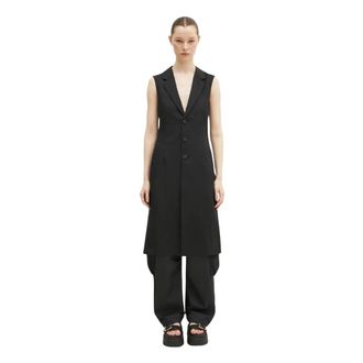 Yohji Yamamoto Chaleco Sastre Deportivo - Jackets - Mujer - Negro - S