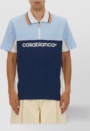 Casablanca block design polo shirt
