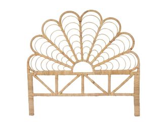 VENTE-UNIQUE.COM Cabecero mimbre color natural claro 145cm x 4cm