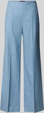 Windsor Slim Fit Marlenehose aus Leinen-Mix in Hellblau Melange, Gr&ouml;&szlig;e 38