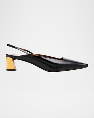 Giuseppe Zanotti Patent Leather Slingback Pumps